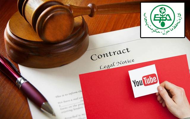 Legal notice send by environmental department to social media and YouTube user