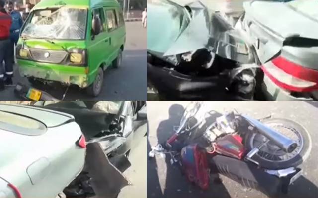 لاہور؛ ایک ہی روز میں 248 ٹریفک حادثات،116 افراد شدیدزخمی