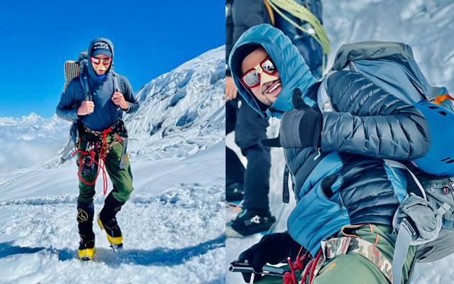 Shehroze summited Manaslu