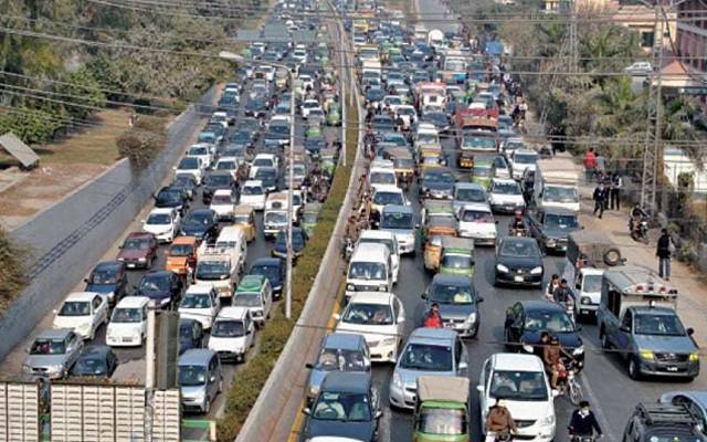 Traffic Jam in Lahore