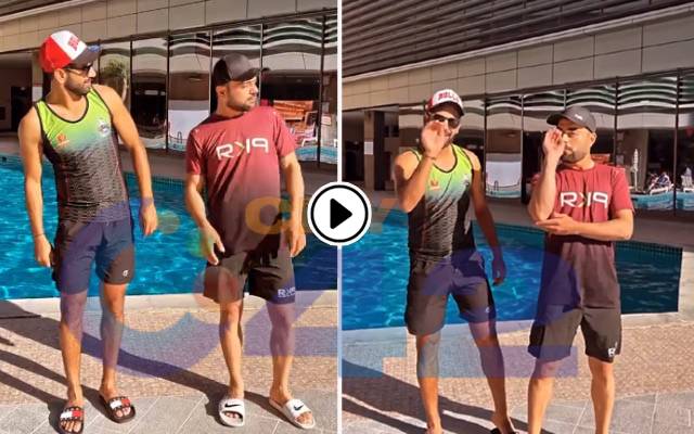 Rashid Khan joins Pushpa bandwagon imitates famous Allu Arjun hook step with Haris Rauf