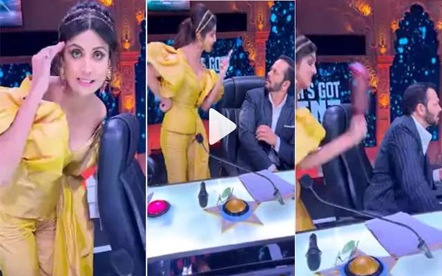 Shilpa Shetty breaks glass bottle