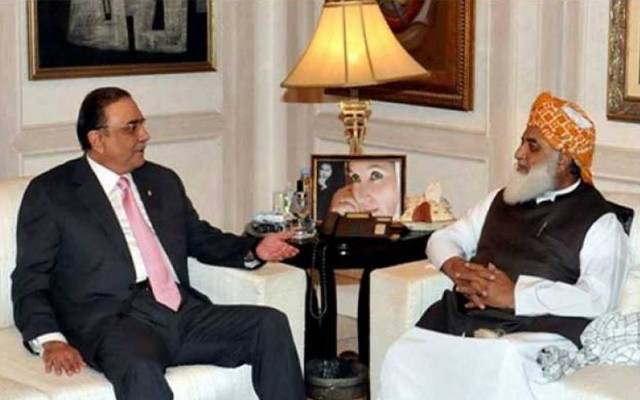 Asif ali zardari,Maulana fazlur rehman meeting