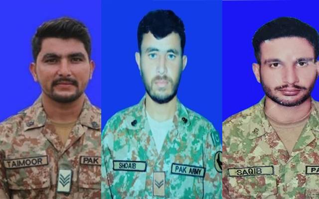 taimoor,shoib,saqib men in uniform martyred