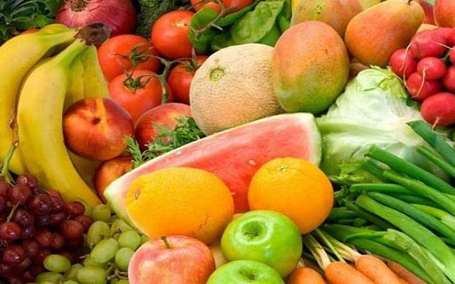 vegetables and fruit rates