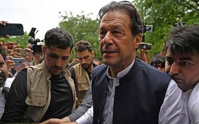 Imran Khan appears in court 