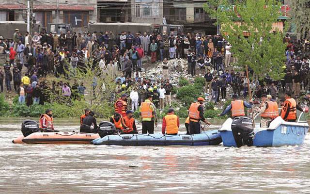 دریائے جہلم میں کشتی ڈوبنے سے 2خواتین اور 4 بچے جاں بحق