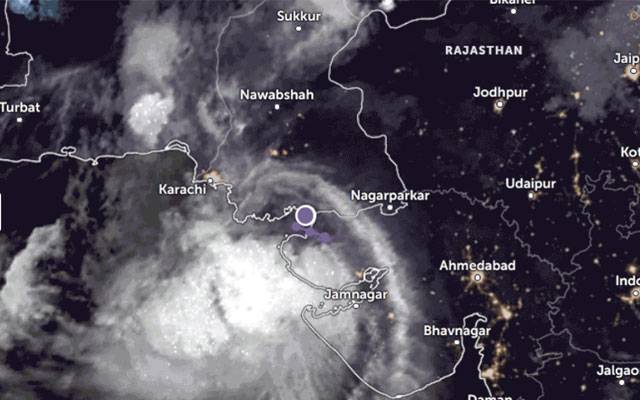 Cyclone in Arabian Sea, Thatta, Karachi, Nawabshah, Sindh, Baluchistan, Pakistan Disaster Management Authority, Gujrat, Deep Depression, North Eastern Arabian Sea, Karachi coast, Thiatta Coast, Indian MET Department, Ahmadabad 