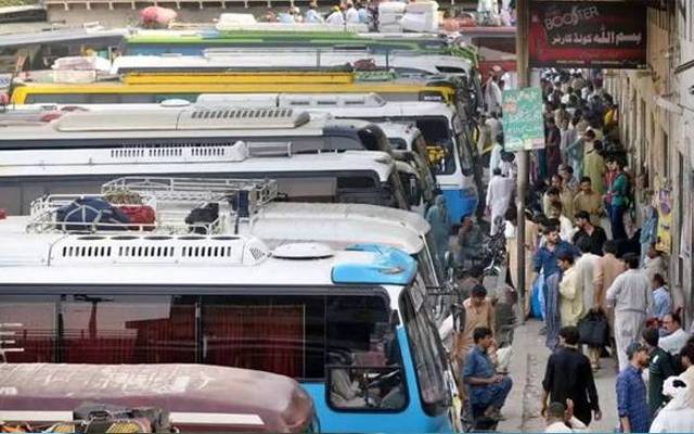 بادامی باغ بس ٹرمینل پر نئے کرایوں کی فہرست آویزاں  نہ کی جاسکی 