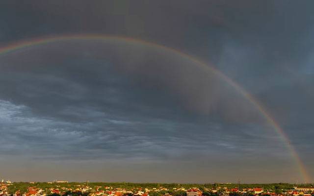 Lahore Skyscapes, Rainbow in Lahore