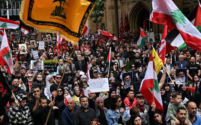 Australian Police action on Hezbollah flag, New wails police, Hezbollah terrorist entity, city42