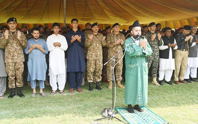 فتنتہ الخوراج کیخلاف بہادری سے لڑتے ہوئےجام شہادت نوش کرنیوالے 6 جوانوں کی نماز جنازہ ادا 