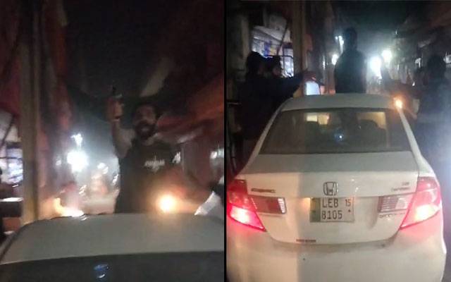 باغبانپورہ:نشے میں دھت کارسوار کی بھرے بازار میں اندھا دھند فائرنگ،فوٹیج سامنے آ گئی