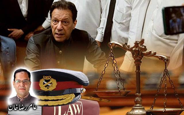 آرمی عدالتوں سے بلاوا آیا ہے کپتان کو بلایا ہے 