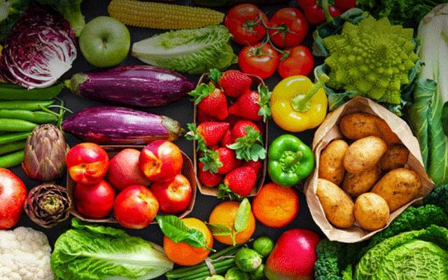 vegetables and fruit rates