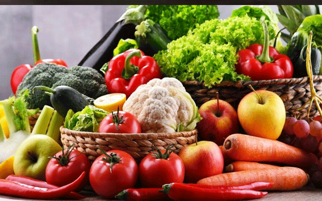 vegetables and fruit rates