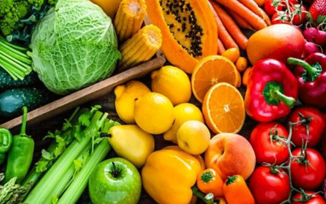 vegetables and fruit rates