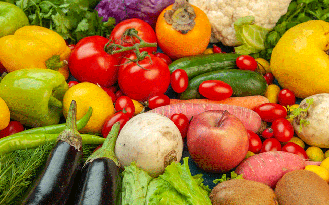 vegetables and fruit rates